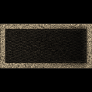 EGYSZERŰ SZELLŐZŐRÁCS FEKETE-ARANY 22X45cm