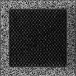 EGYSZERŰ SZELLŐZŐRÁCS FEKETE-EZÜST 22X22cm