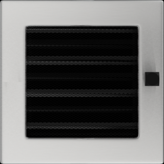 EGYSZERŰ SZELLŐZŐRÁCS INOX 17X17cm ZSALUS
