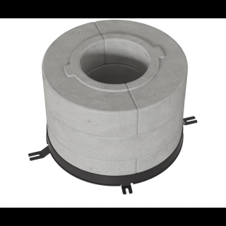 HŐTÁROLÓ BETON GYŰRŰ BJORN/W KÁLYHÁKHOZ 6DB 3 RÉTEGŰ 150Ø