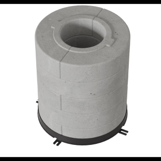 HŐTÁROLÓ BETON GYŰRŰ REN/L KÁLYHÁKHOZ 10DB 5 RÉTEGŰ 150Ø