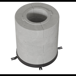 HŐTÁROLÓ BETON GYŰRŰ TORA/L KÁLYHÁKHOZ 10DB 5 RÉTEGŰ 150Ø