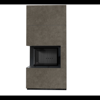 KRATKI FLOKI BOX 8 kW FOKOS PIOMBO KANDALLÓ KŐ BURKOLATTAL BALOS FEKETE BELSŐVEL