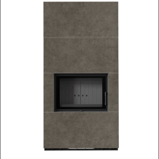 KRATKI FLOKI BOX 8 kW FOKOS PIOMBO KANDALLÓ KŐ BURKOLATTAL FEKETE BELSŐVEL