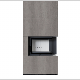 KRATKI FLOKI BOX 8 kW NATURALI GRIGIA KANDALLÓ KŐ BURKOLATTAL JOBBOS