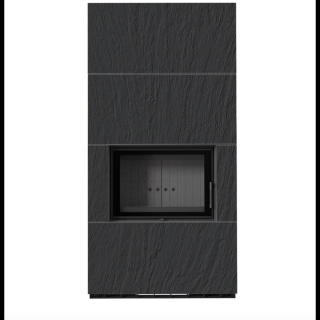 KRATKI FLOKI BOX 8 kW NATURALI NERO KANDALLÓ KŐ BURKOLATTAL FEKETE BELSŐVEL