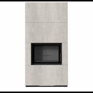 KRATKI FLOKI BOX 8 kW NATURALI PERLA KANDALLÓ KŐ BURKOLATTAL FEKETE BELSŐVEL