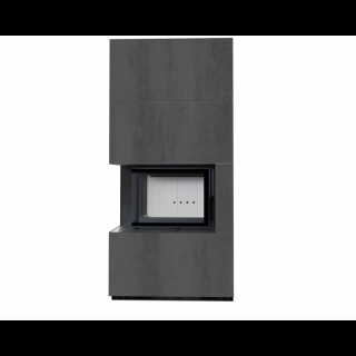 KRATKI FLOKI BOX 8 kW NATURALI PIETRA KANDALLÓ KŐ BURKOLATTAL BALOS