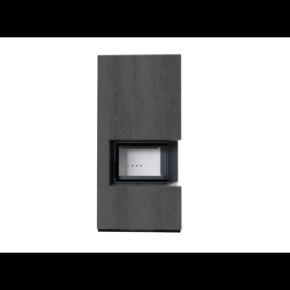 KRATKI FLOKI BOX 8 kW NATURALI PIETRA KANDALLÓ KŐ BURKOLATTAL JOBBOS