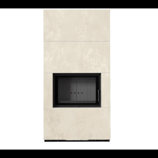 KRATKI FLOKI BOX 8 kW OXIDE BIANCO KANDALLÓ KŐ BURKOLATTAL FEKETE BELSŐVEL
