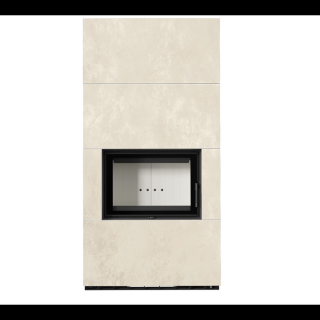 KRATKI FLOKI BOX 8 kW OXIDE BIANCO KANDALLÓ KŐ BURKOLATTAL