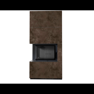 KRATKI FLOKI BOX 8 kW OXIDE MORO KANDALLÓ KŐ BURKOLATTAL BALOS FEKETE BELSŐVEL