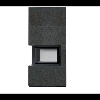 KRATKI FLOKI BOX 8 kW OXIDE NERO KANDALLÓ KŐ BURKOLATTAL BALOS