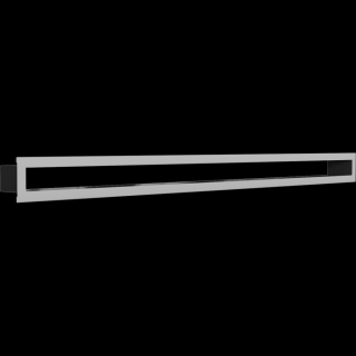 MINIMAL INOX KANDALLÓ SZELLŐZŐRÁCS 6x100cm /HÁTFAL NÉLKÜL/