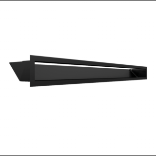 MINIMAL SZELLŐZŐRÁCS FEKETE 9/100cm  HÁTFALLAL