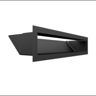MINIMAL SZELLŐZŐRÁCS FEKETE 9x40cm  HÁTFALLAL