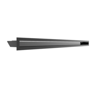 MINIMAL SZELLŐZŐRÁCS GRAFIT 6x100cm  HÁTFALLAL SLIM