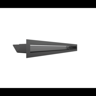 MINIMAL SZELLŐZŐRÁCS GRAFIT 6x60cm  HÁTFALLAL SLIM