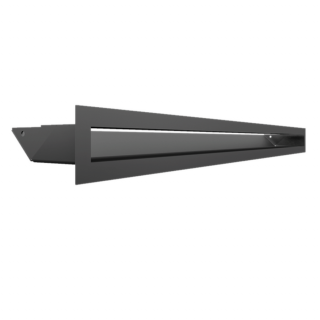 MINIMAL SZELLŐZŐRÁCS GRAFIT 6x80cm  HÁTFALLAL SLIM