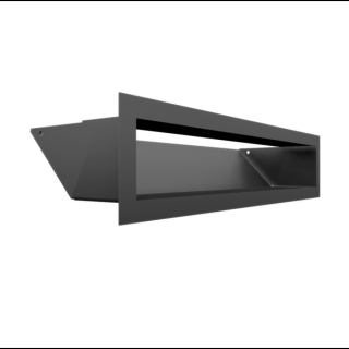MINIMAL SZELLŐZŐRÁCS GRAFIT 9x40cm  HÁTFALLAL
