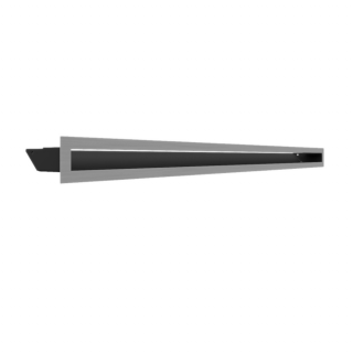 MINIMAL SZELLŐZŐRÁCS INOX 6x100cm  HÁTFALLAL