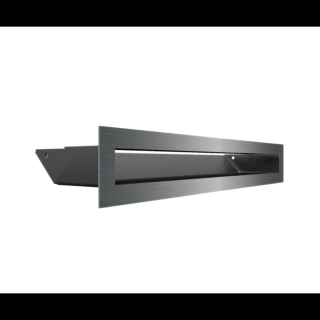 MINIMAL SZELLŐZŐRÁCS INOX 6x40cm  HÁTFALLAL