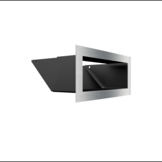 MINIMAL SZELLŐZŐRÁCS INOX 9x20cm  HÁTFALLAL