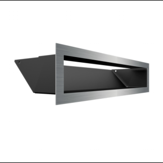 MINIMAL SZELLŐZŐRÁCS INOX 9x40cm  HÁTFALLAL
