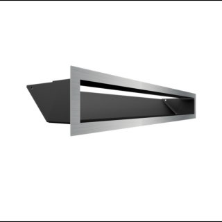 MINIMAL SZELLŐZŐRÁCS INOX 9x60cm  HÁTFALLAL