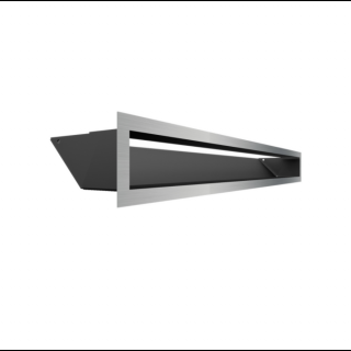 MINIMAL SZELLŐZŐRÁCS INOX 9x80cm  HÁTFALLAL