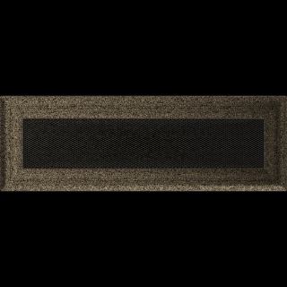 OSKAR SZELLŐZŐRÁCS FEKETE-ARANY 11X32cm