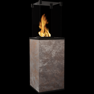 PATIO MINI TERASZMELEGÍTŐ Oxide Nero KŐ ELŐLAPPAL MANUÁLIS
