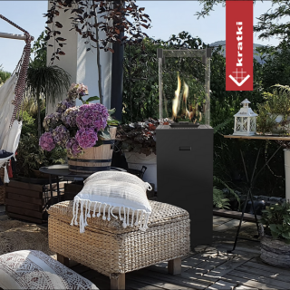 PATIO SLIM TERASZMELEGÍTŐ FEKETE MANUÁLIS VEZÉRLÉS 8,2 kW