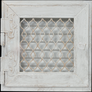 RETRO SZELLŐZŐRÁCS 22X22cm (ZÁRT)