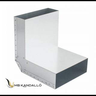 TÉGLALAP CSATORNA KÖNYÖK TÉRBELI FIX 90° 200x90