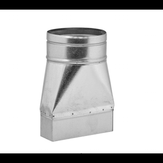 TÉGLALAP-KÖR ÁTALAKÍTÓ VÍZSZINTES 80MM/150x50MM