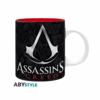 ASSASSIN'S CREED - bögre - 320 ml - Crest fekete piros