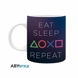 PLAYSTATION - bögre - 320 ml - Eat Sleep Repeat