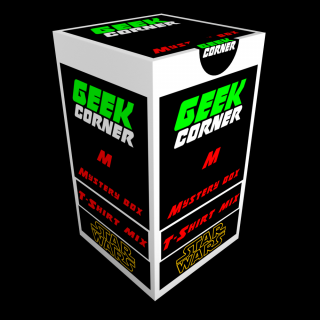 STAR WARS T-SHIRT MIX Mystery Geekbox meglepetés csomag M