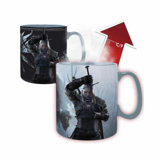 THE WITCHER - Hőre változó bögre - 460 ml - Geralt  Ciri