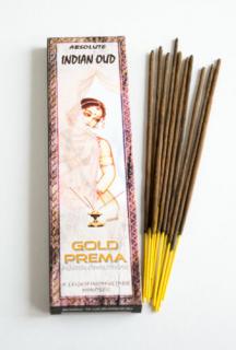 Indian Oud füstölő Gold Prema