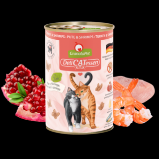 GranataPet Delicatessen Konzerv pulyka és garnéla 400g 6db