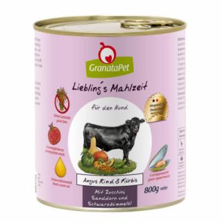 GranataPet Liebling´s Mahlzeit Angus marha és sütőtök 6x800 g