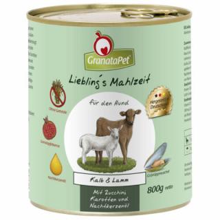 GranataPet Liebling´s Mahlzeit borjú és bárány konzerv 6x800 g