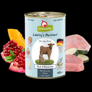 GranataPet Liebling´s Mahlzeit borjú és nyúl konzerv 400 g