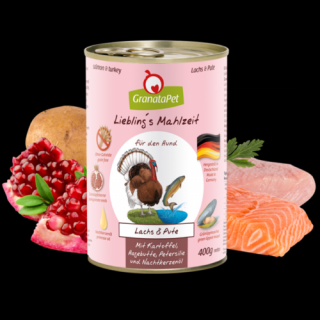 GranataPet Liebling´s Mahlzeit lazac és pulyka konzerv 400 g