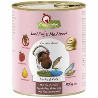 GranataPet Liebling´s Mahlzeit lazac és pulyka konzerv 6x800 g