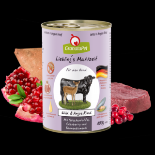 GranataPet Liebling´s Mahlzeit vad és Angus marha 400g