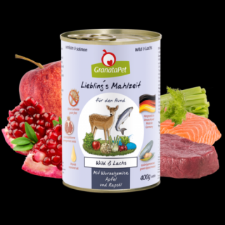 GranataPet Liebling's Mahlzeit vad és lazac konzerv 400g