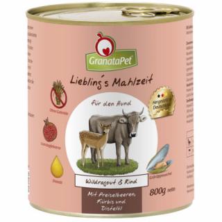 GranataPet Liebling´s Mahlzeit vadragu és marha konzerv 6x800 g